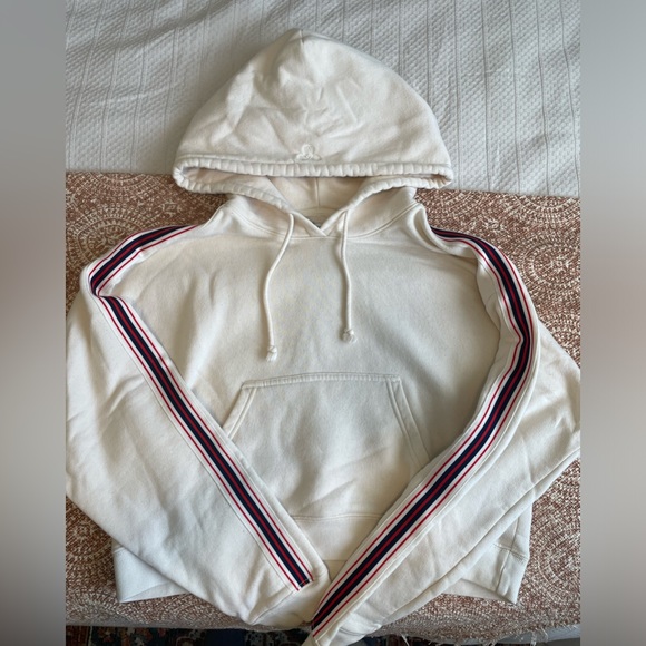 TNA The Iconic Hoodie - Cropped - XS - Off White/Cream - Picture 1 of 11